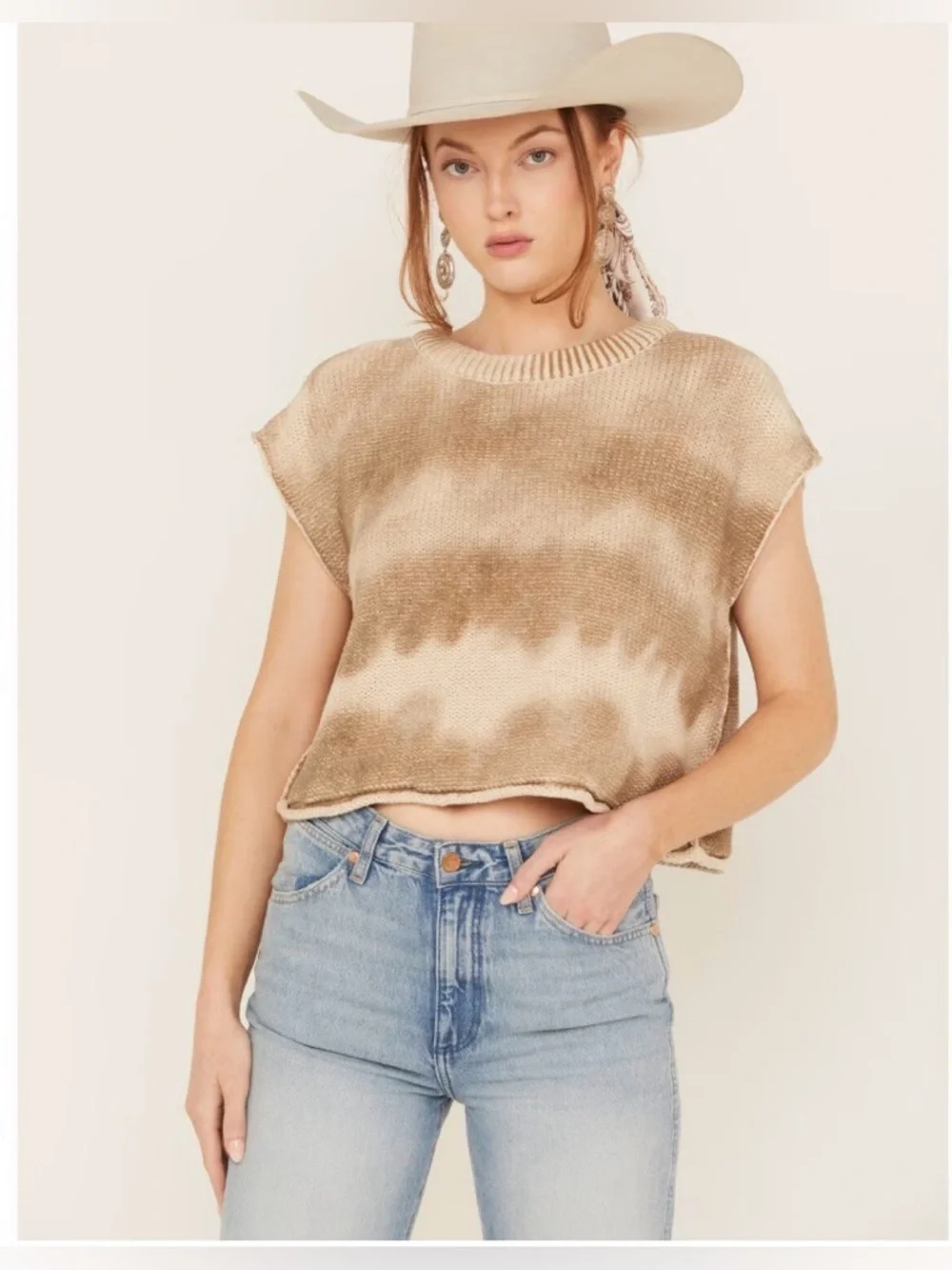 Free People Stolen Hearts Washed Sweater Vest